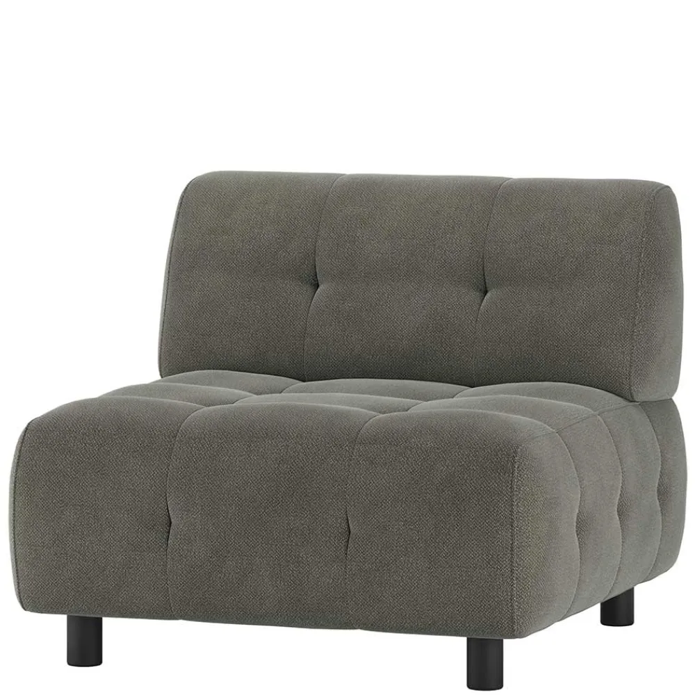 Wohnen Sofas<Stoff-Modul-Couch Element in Blassgrün - Niridena