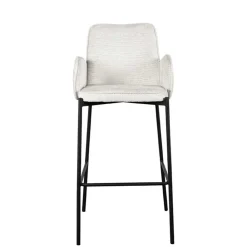 Wohnen Hocker<Struktursamt Barstuhl mit 78 cm Sitzhöhe - Lasmus (2er Set)