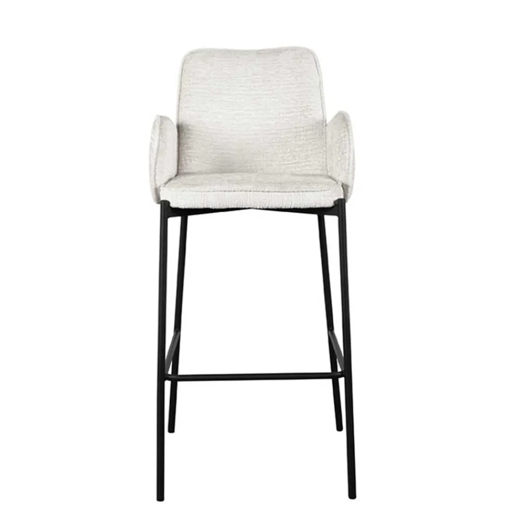 Wohnen Hocker<Struktursamt Barstuhl mit 78 cm Sitzhöhe - Lasmus (2er Set)