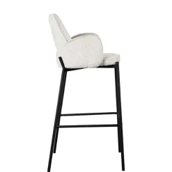 Wohnen Hocker<Struktursamt Barstuhl mit 78 cm Sitzhöhe - Lasmus (2er Set)