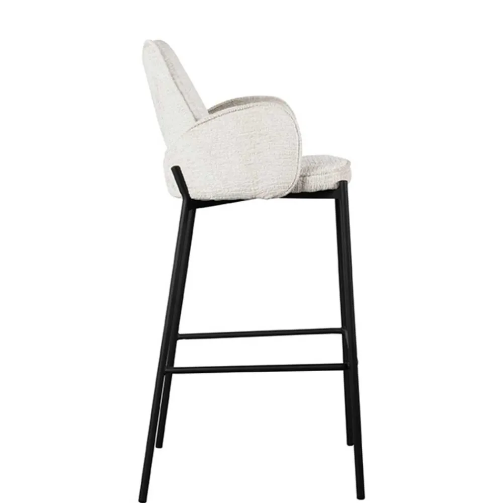 Wohnen Hocker<Struktursamt Barstuhl mit 78 cm Sitzhöhe - Lasmus (2er Set)
