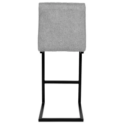 Wohnen Hocker<Strukturstoff Barstuhl in Grau - Oktontra (2er Set)