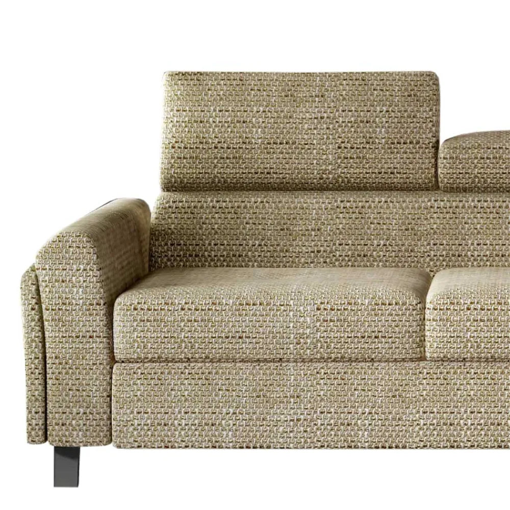 Wohnen Sofas<Strukturstoff Polsterecke in Beige - Jimis