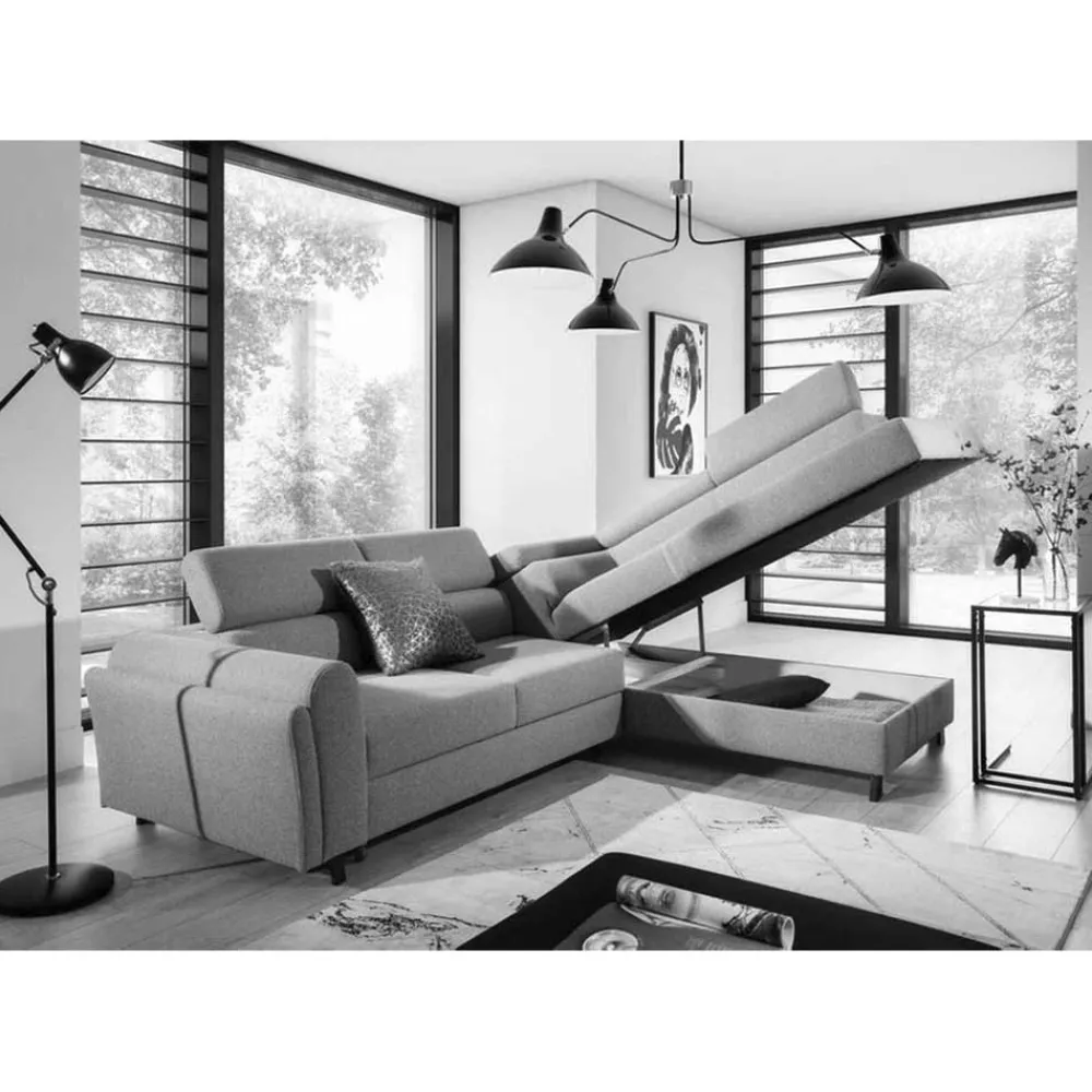 Wohnen Sofas<Strukturstoff Polsterecke in Beige - Jimis