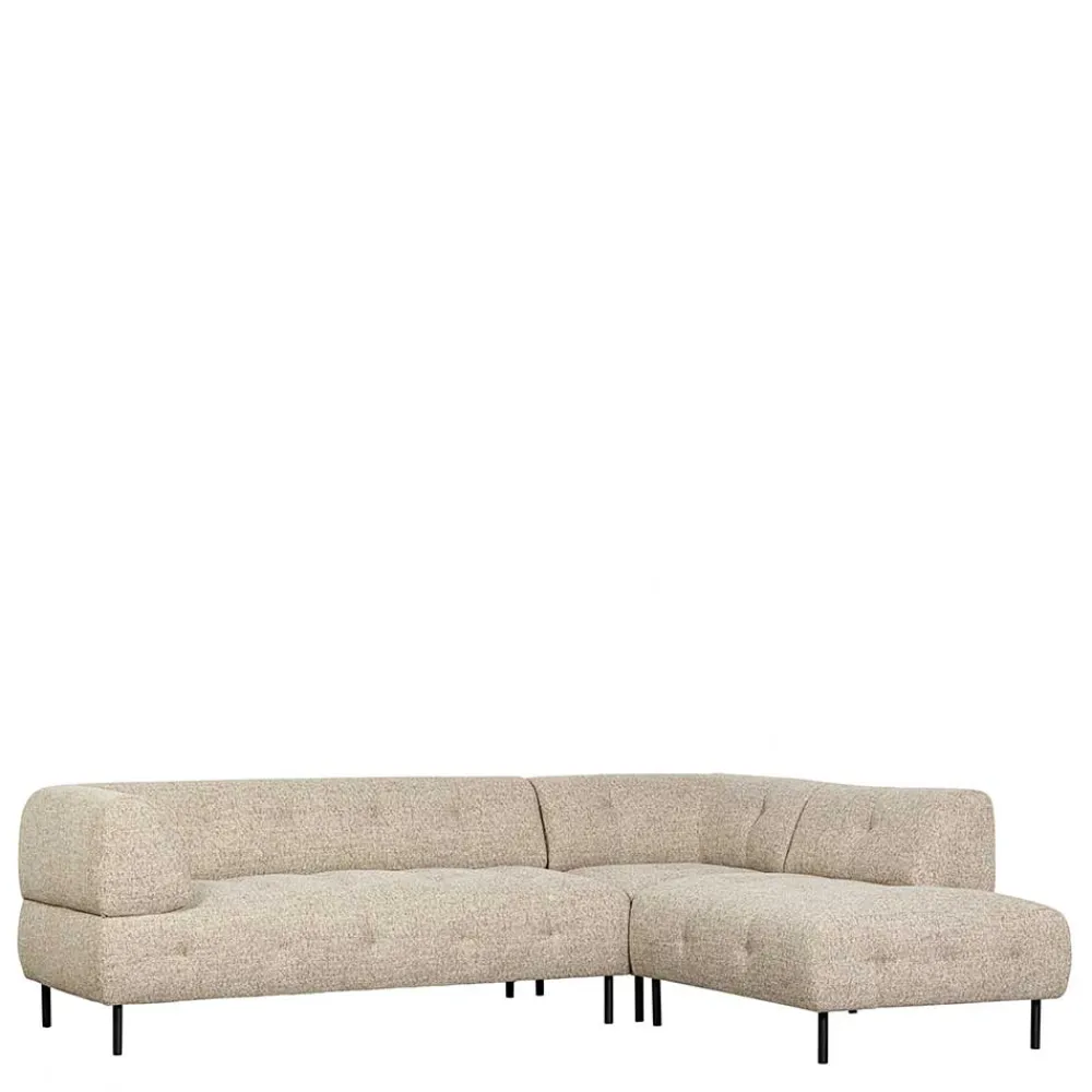 Wohnen Sofas<Strukturstoff Sofaecke in Beigegrau - Pantras