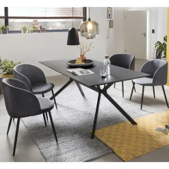 Wohnen Sitzgruppe<Stylische Tischgruppe fürs Esszimmer - Contrada (fünfteilig)