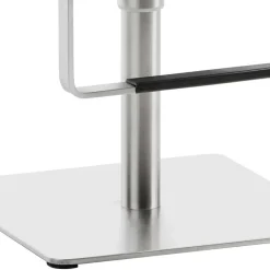 Wohnen Hocker<Stylischer Barstuhl in Schwarzgrau Kunstleder - Wroniko