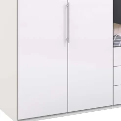 Wohnen Kleiderschränke<Stylischer Schlafzimmer Schrank in Weiß Glas glänzend - Dolienca