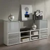 Wohnen Sideboards<Stylisches Stauraum Möbel in Weiß & Silber - Imtrador
