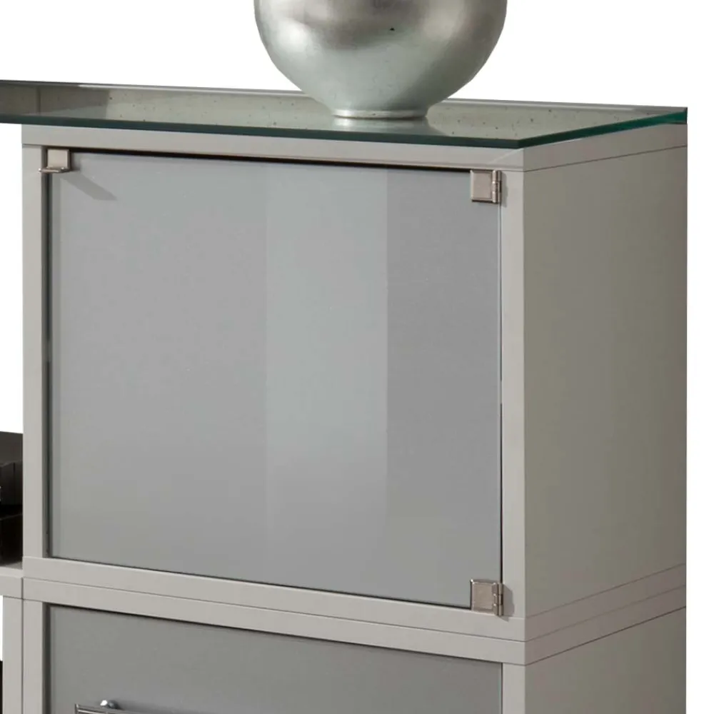 Wohnen Sideboards<Stylisches Stauraum Möbel in Weiß & Silber - Imtrador