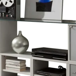 Wohnen Sideboards<Stylisches Stauraum Möbel in Weiß & Silber - Imtrador