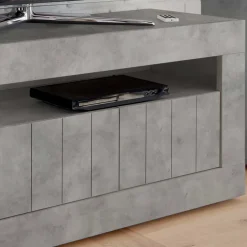 Wohnen Tv & Hifi-Möbel|Lowboards<Stylisches TV Element in Dekor Beton - Emalika