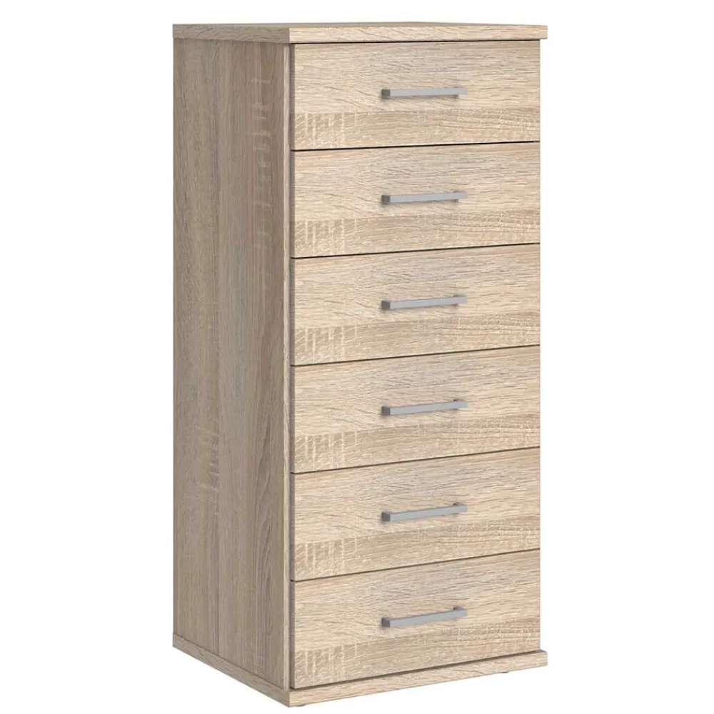 Wohnen Kommoden<Säulenkommode in Eiche Sägerau Dekor - Citerna