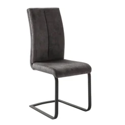 Wohnen Sessel|Stühle<Swingstuhl Quartett in Anthrazit - Amando (4er Set)