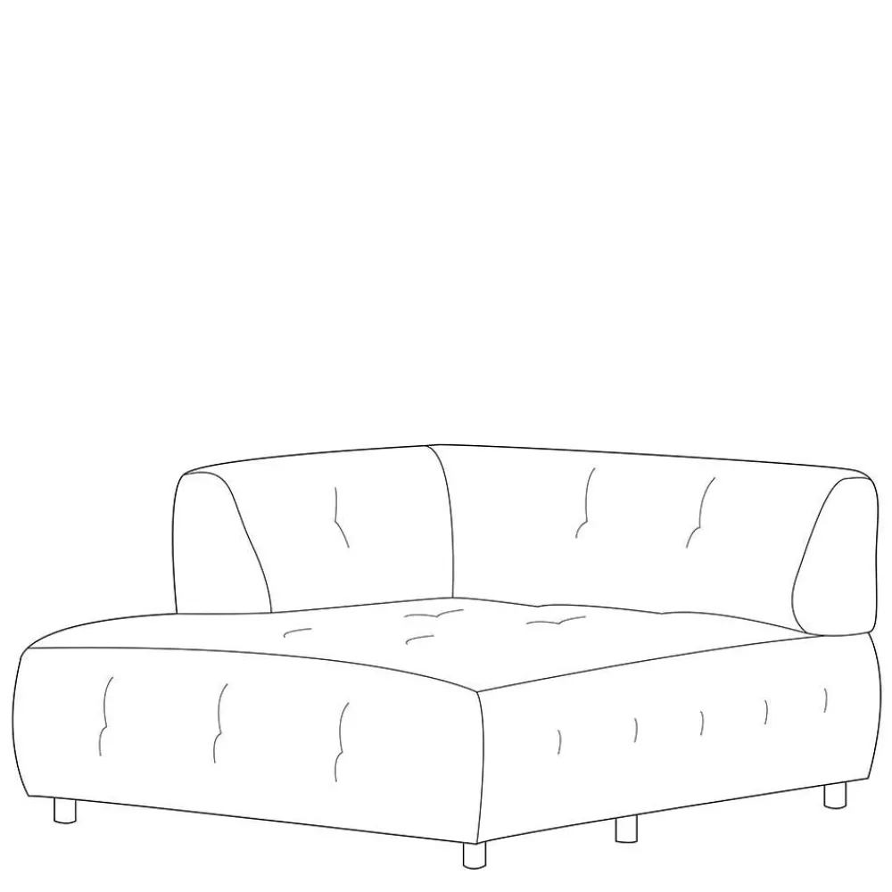 Wohnen Sofas<System-Couch - Ecke links in Graubraun - Shinin