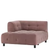 Wohnen Sofas<Systemcouch Ecke links in Mauve Stoff - Charin
