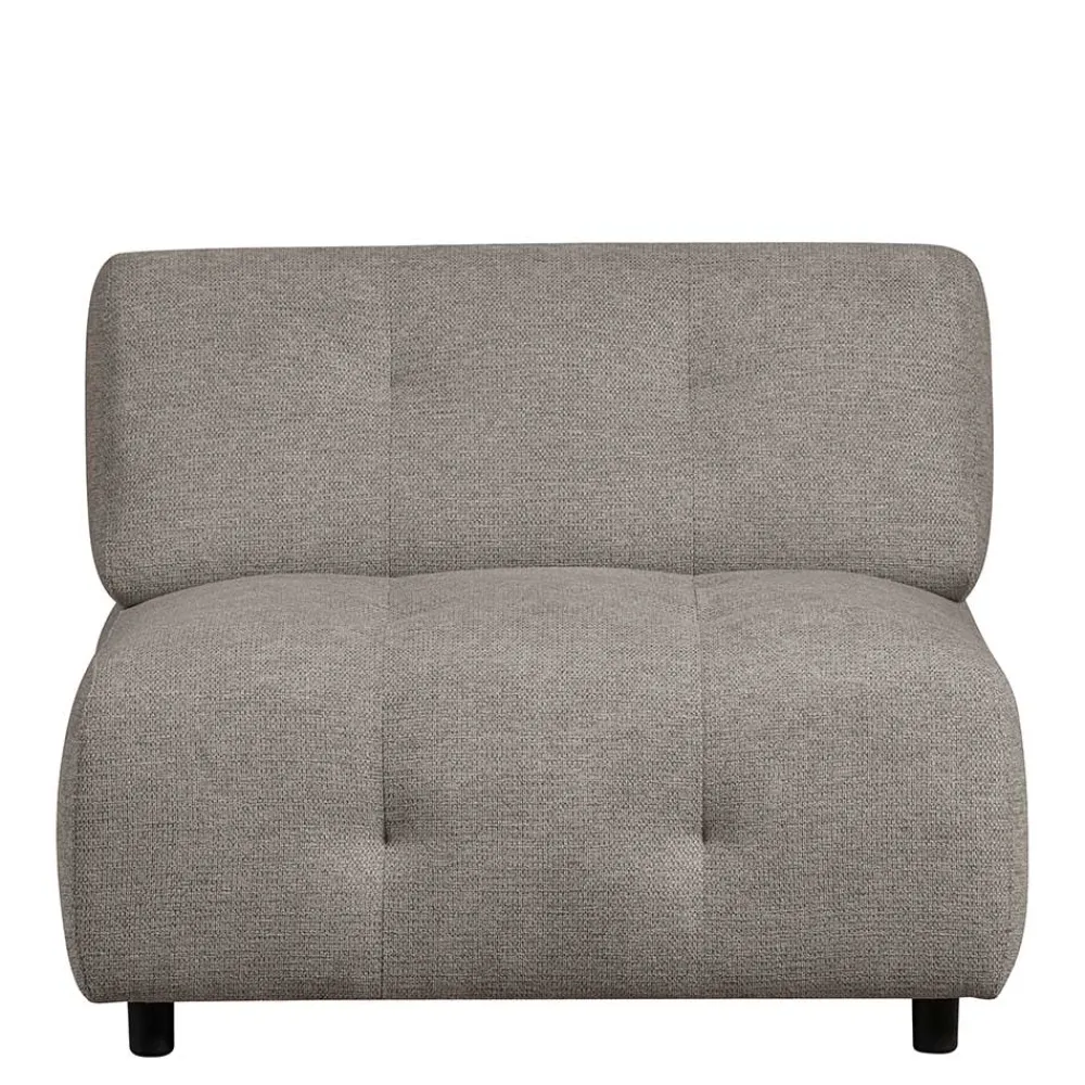 Wohnen Sofas<Systemcouch Einsitzer in Graugrün Chenille - Aramato