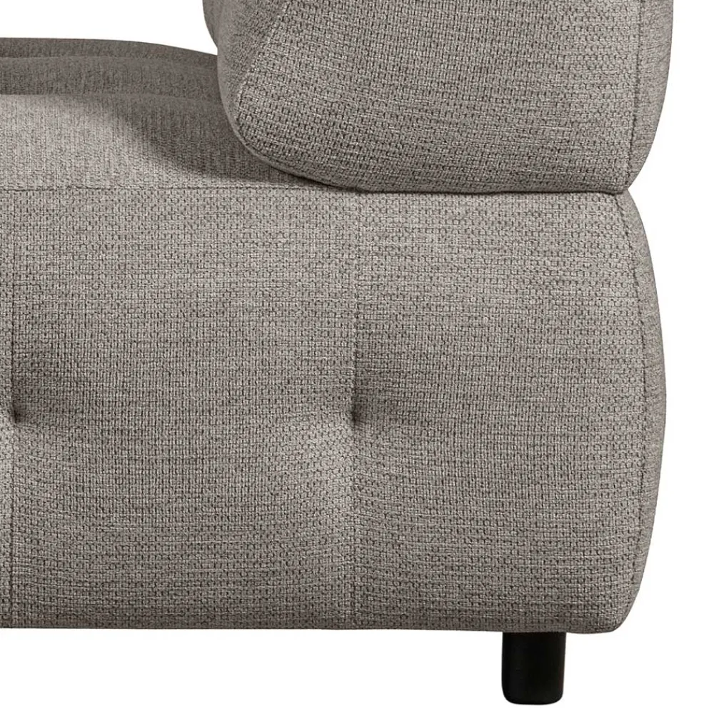 Wohnen Sofas<Systemcouch Einsitzer in Graugrün Chenille - Aramato