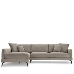 Wohnen Sofas<Taschenfederkern Eckcouch in Beige - Kosmyna