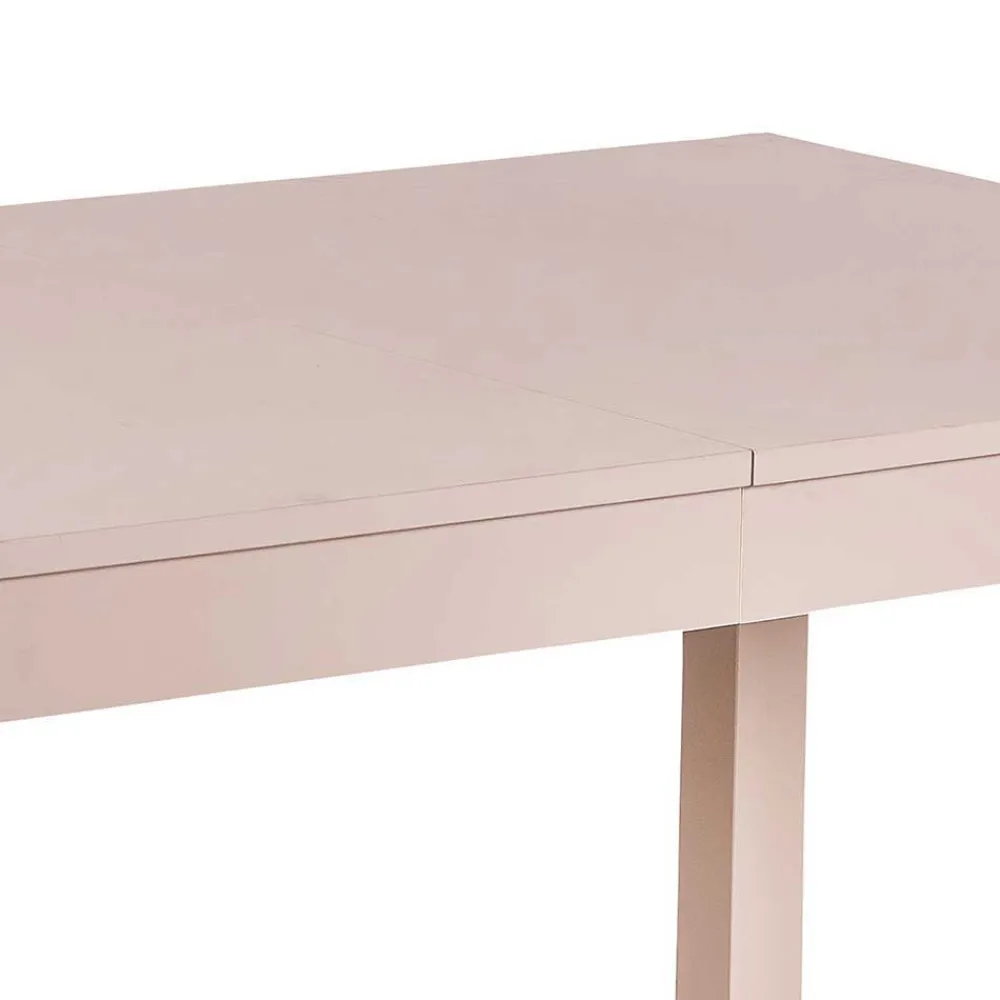 Wohnen Tische<Taupefarbener Esstisch mit 2 Einlegeplatten Bino aus Holz teilmassiv
