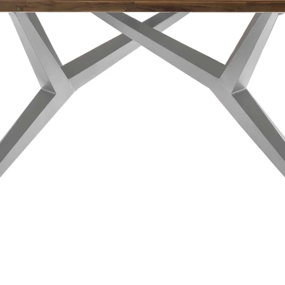 Wohnen Tische<Teak Altholztisch mit Designgestell - Wemdi