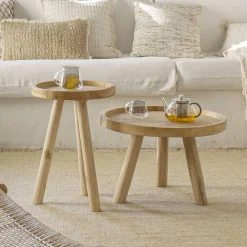 Wohnen Tische<Teak Couchtisch mit Drei-Bein-Gestell - Marcel