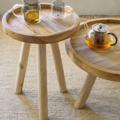Wohnen Tische<Teak Couchtisch mit Drei-Bein-Gestell - Marcel
