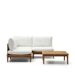 Wohnen Sitzgruppe<Teak Lounge mit Couchtisch Set - Palm (vierteilig)