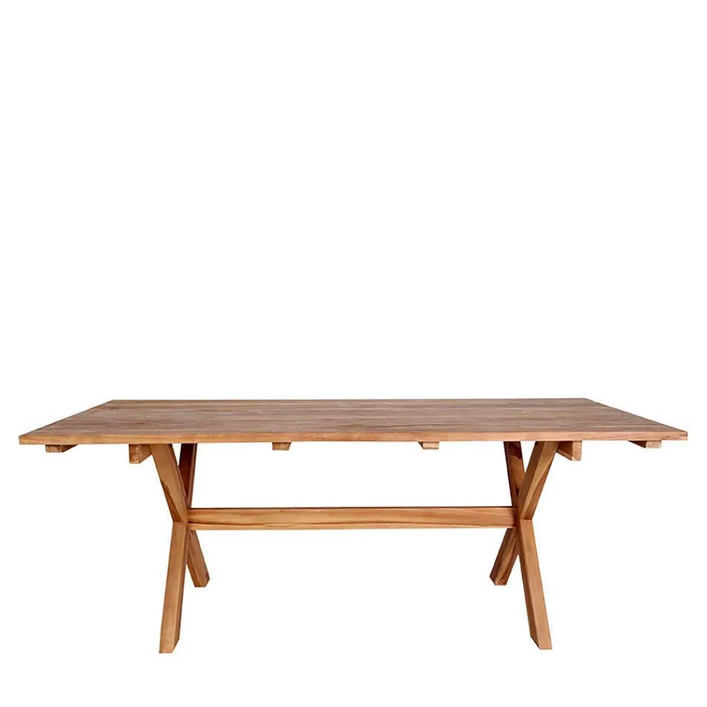 Wohnen Sitzgruppe<Teak Recyclingholz Esstisch & Stühle - Placer (siebenteilig)