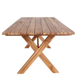 Wohnen Sitzgruppe<Teak Recyclingholz Esstisch & Stühle - Placer (siebenteilig)
