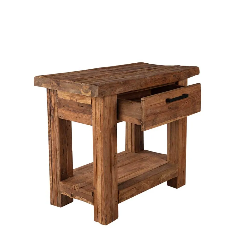 Wohnen Tische<Teak Telefontisch Ragista aus Recyclingholz massiv