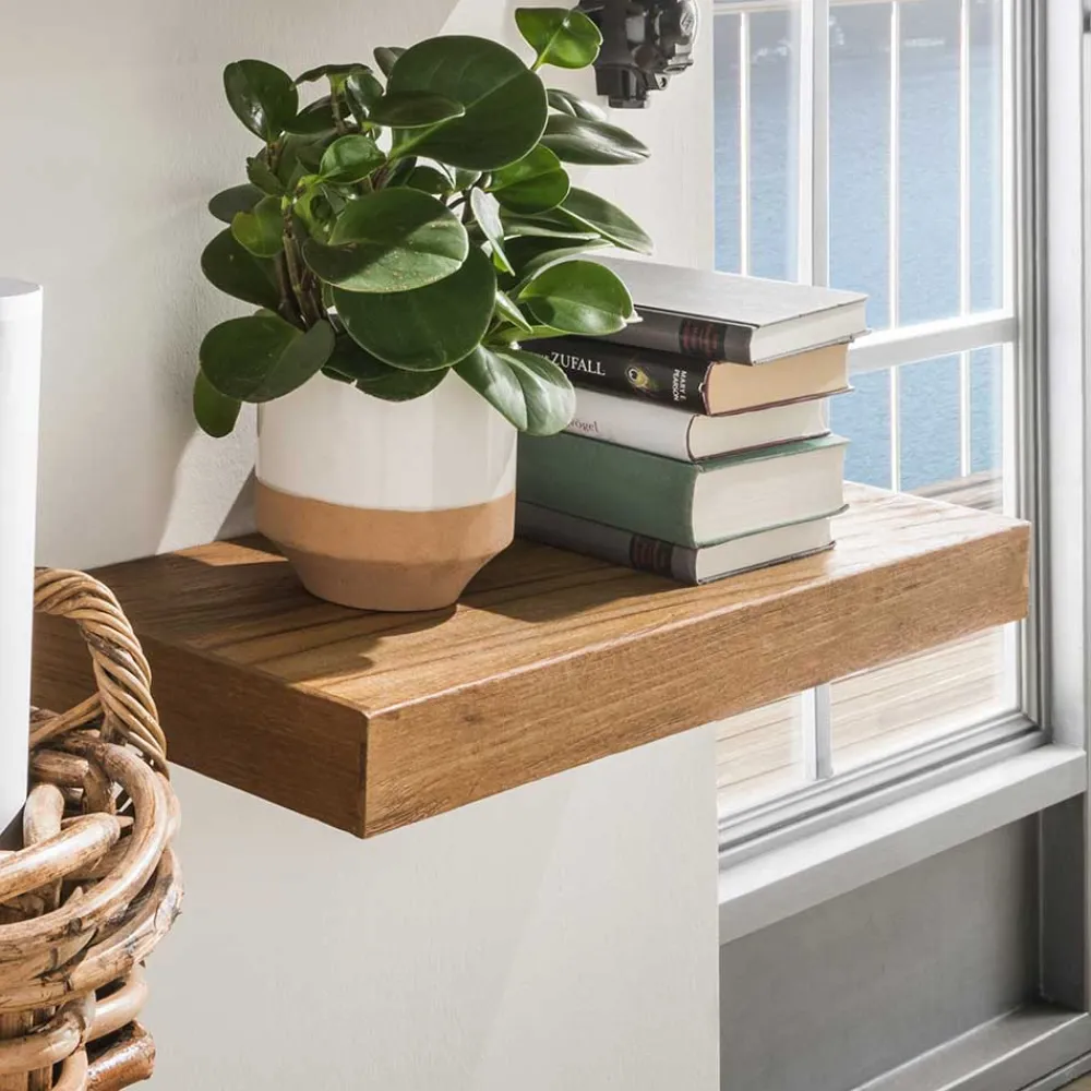 Wohnen Regale<Teak Wandboard mit 4 cm Stärke - Palium