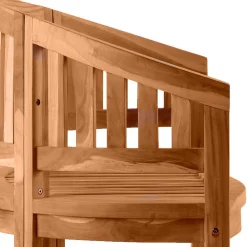 Wohnen Sitzbank<Teakholz Bananenbank für Garten 150x86x61 - Klahuma