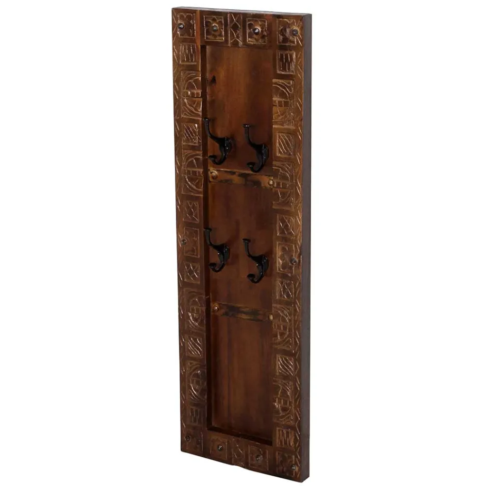 Wohnen Garderoben<Teakholz Garderobe im Kolonialstil - Solapura