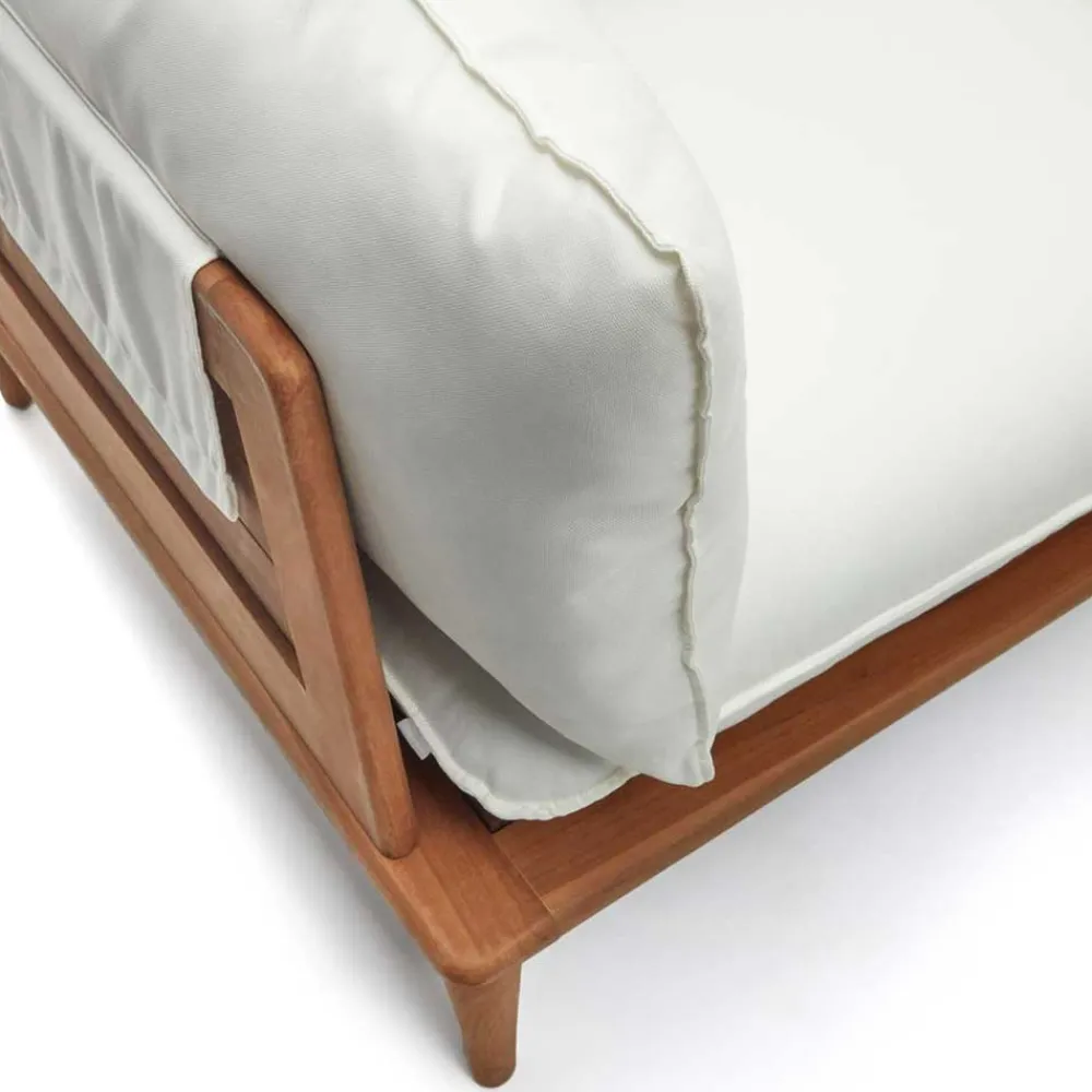 Wohnen Sitzgruppe<Teakholz Lounge modular & 2 Couchtische - Palm (sechsteilig)