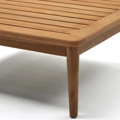Wohnen Sitzgruppe<Teakholz Lounge modular & 2 Couchtische - Palm (sechsteilig)