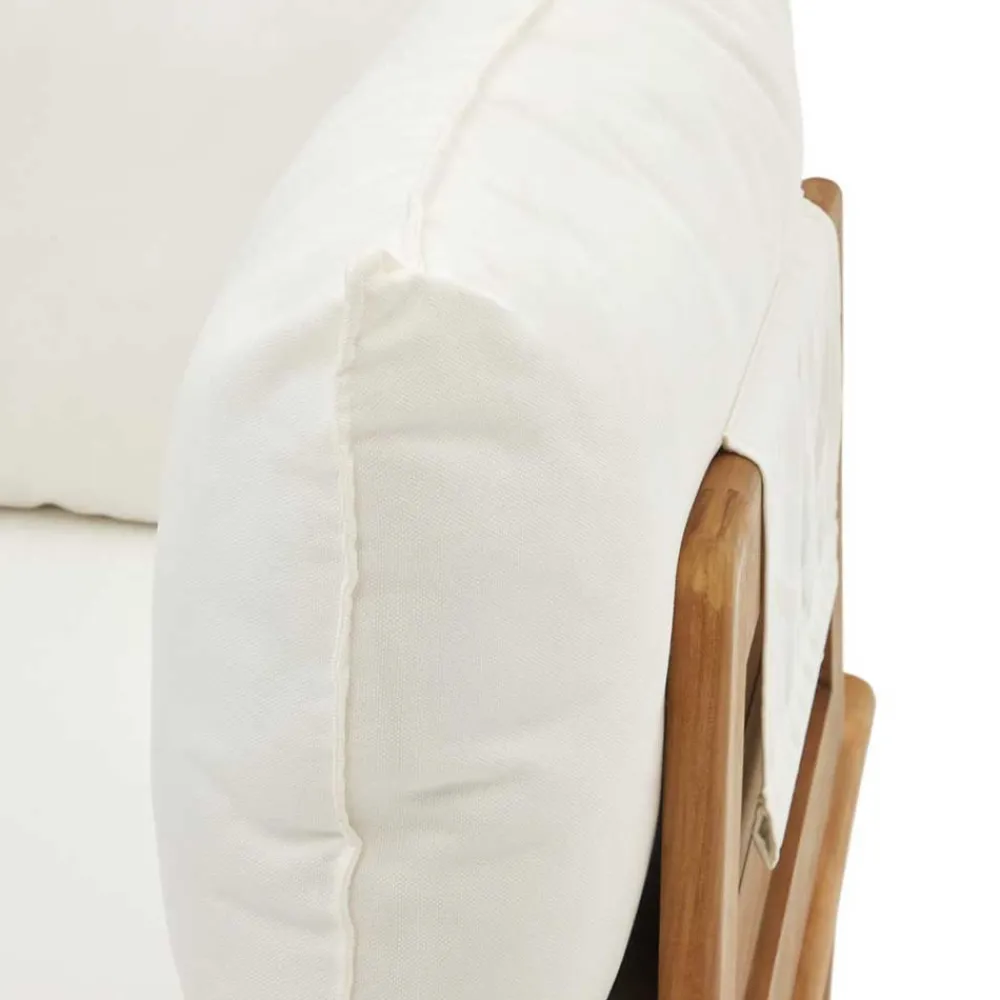 Wohnen Sitzgruppe<Teakholz Lounge modular & 2 Couchtische - Palm (sechsteilig)