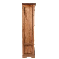 Wohnen Schränke<Teakholz Vitrinenschrank Mangato im Landhausstil