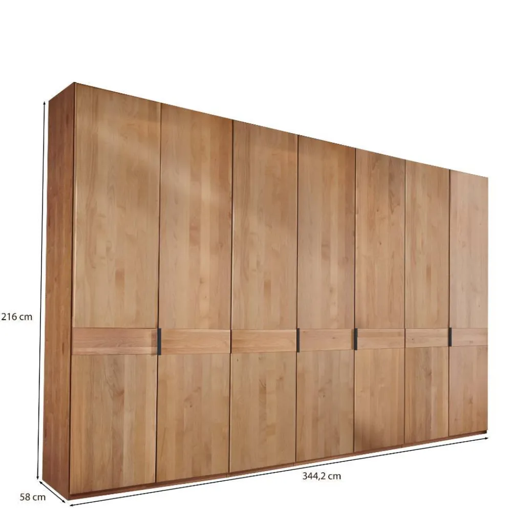 Wohnen Kleiderschränke|Schränke<Teilmassiver Schlafzimmerschrank - 216 cm hoch - Murray