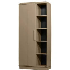 Wohnen Vitrinen<Teilmassiver Schrank in Schlammfarben - Isle