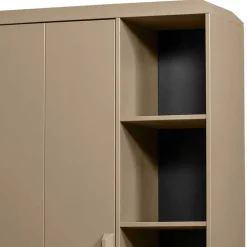 Wohnen Vitrinen<Teilmassiver Schrank in Schlammfarben - Isle