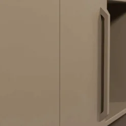 Wohnen Vitrinen<Teilmassiver Schrank in Schlammfarben - Isle