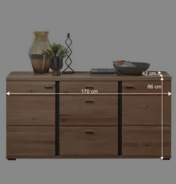 Wohnen Sideboards<Teilmassives Sideboard in modernem Design - Mattadore