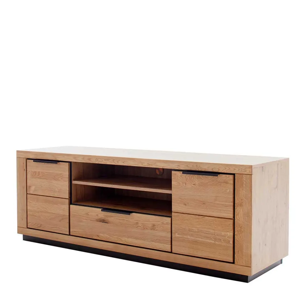 Wohnen Tv & Hifi-Möbel|Lowboards<Teilmassives TV Board in Wildeiche und Schwarz - Vlacoma
