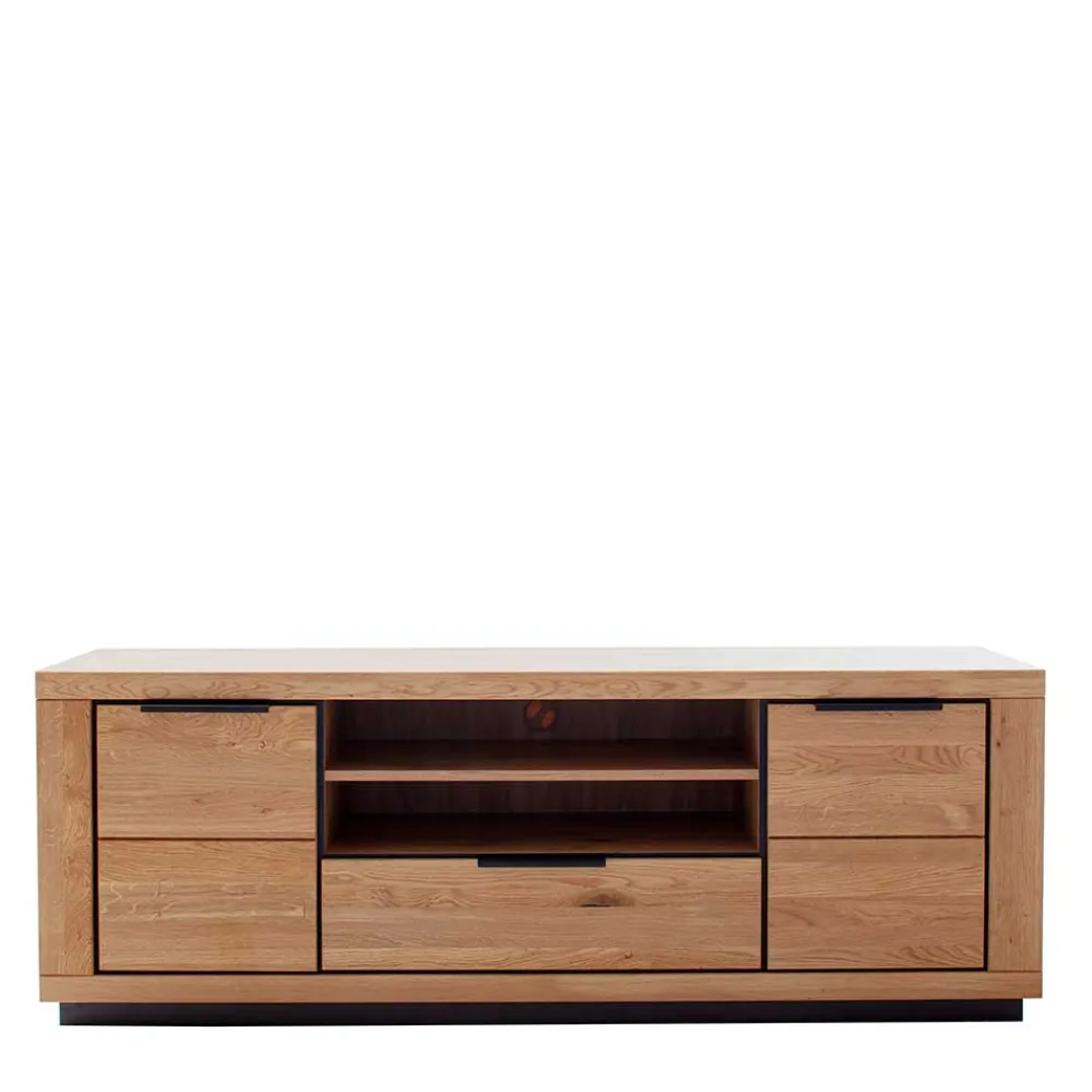 Wohnen Tv & Hifi-Möbel|Lowboards<Teilmassives TV Board in Wildeiche und Schwarz - Vlacoma