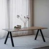 Wohnen Tische<Tisch in Eiche und Schwarz - Fadrina