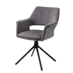 Wohnen Stühle<Tischsessel in Grau Cord - Marc (2er Set)