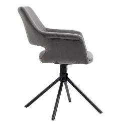 Wohnen Stühle<Tischsessel in Grau Cord - Marc (2er Set)