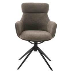 Wohnen Stühle<Tischsessel in Schlamm & Schwarz - Colles (2er Set)