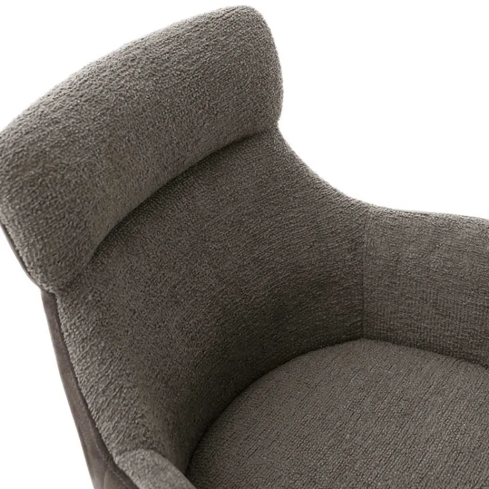 Wohnen Stühle<Tischsessel in Schlamm & Schwarz - Colles (2er Set)